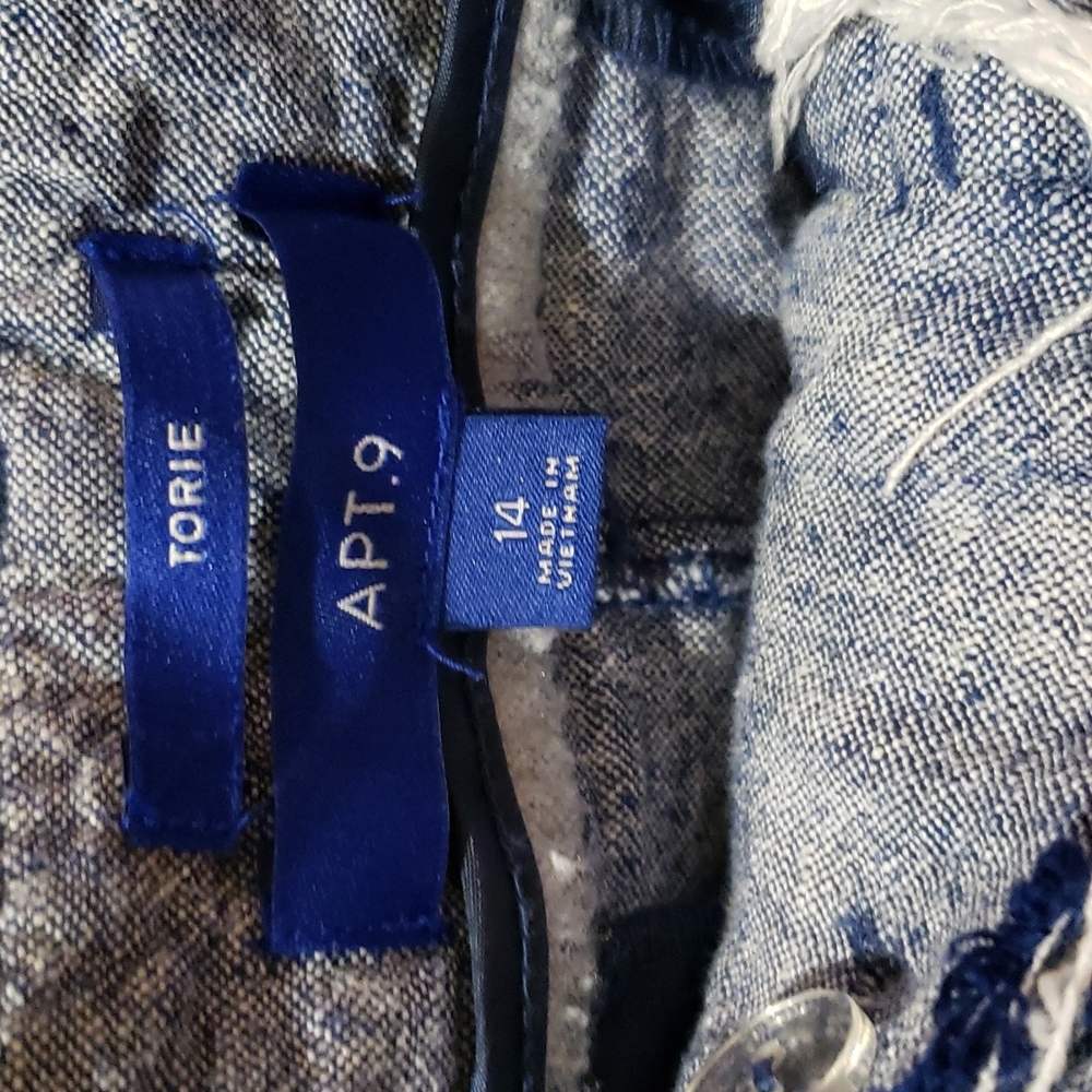 Blue shorts - women's